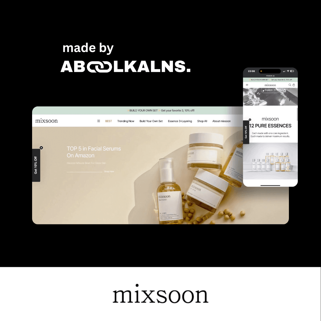 Mixsoon website from Sandis's portfolio
